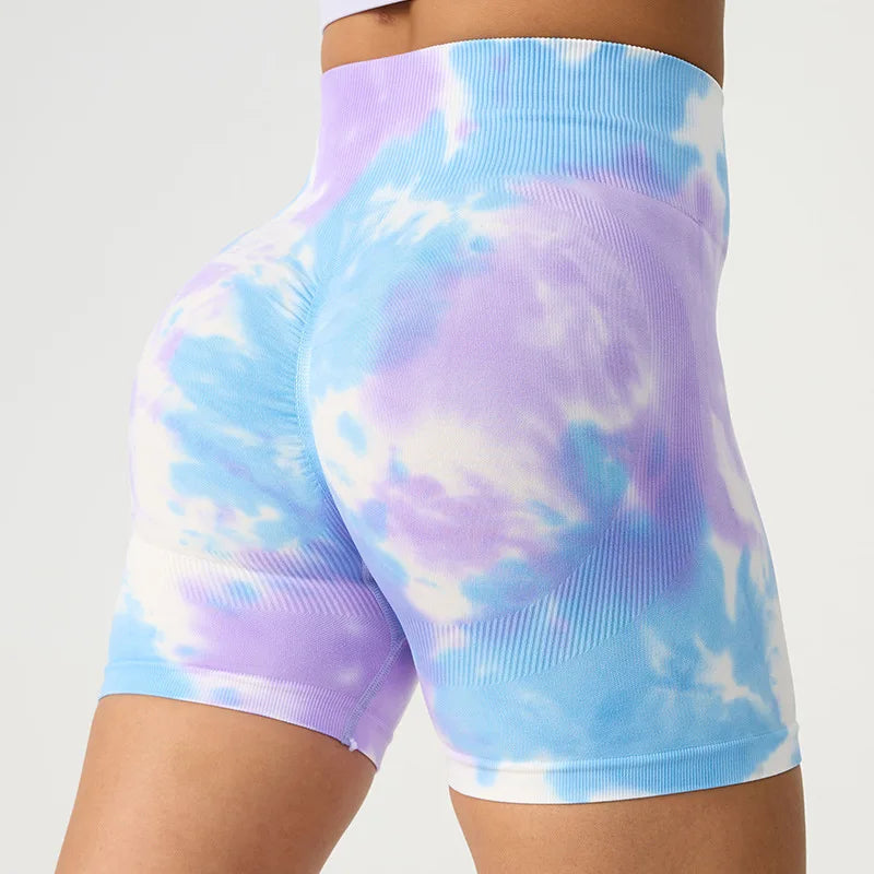 VibrantVibe Tie-Dye Gradient Leggings