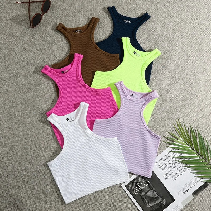 High Elasticity Seamless Crop Top