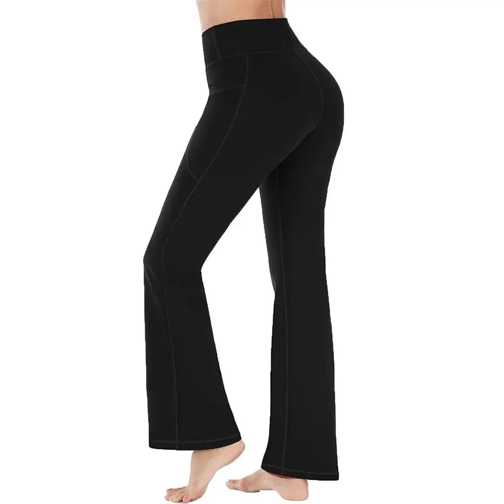 EleganceFlow Wide-Leg Yoga Pants