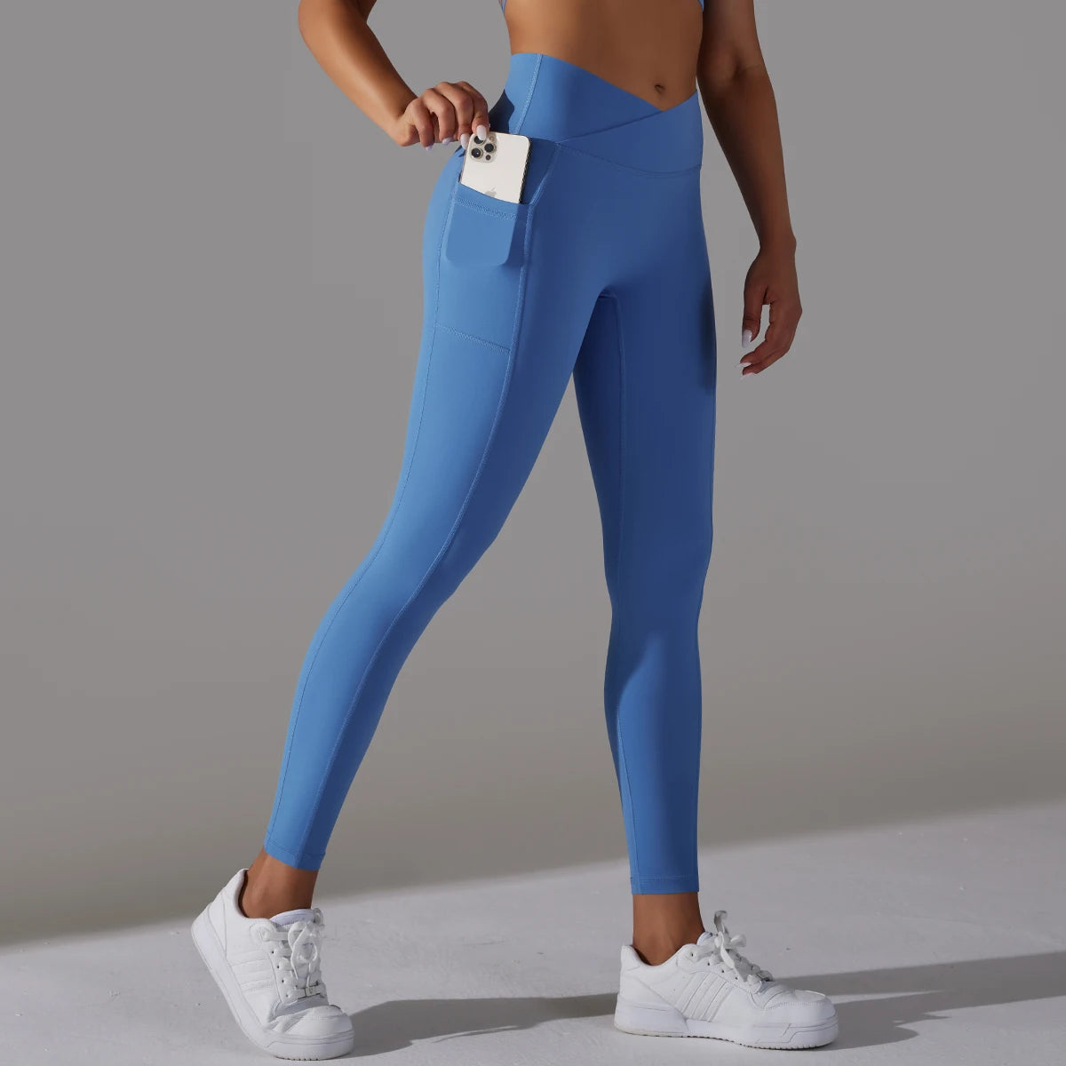 Cross Waist Naked Feel Yoga Pants