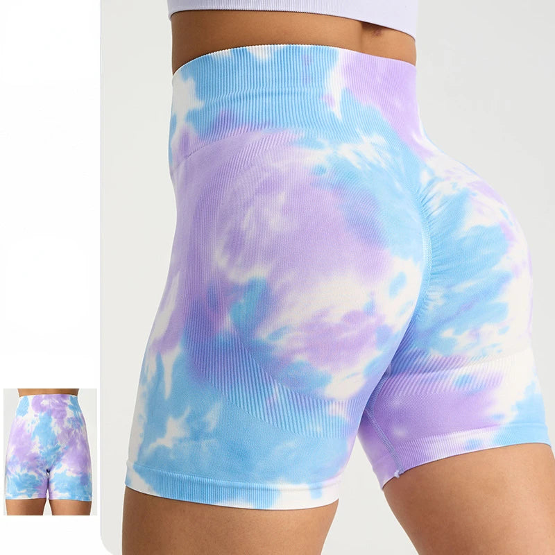 VibrantVibe Tie-Dye Gradient Leggings