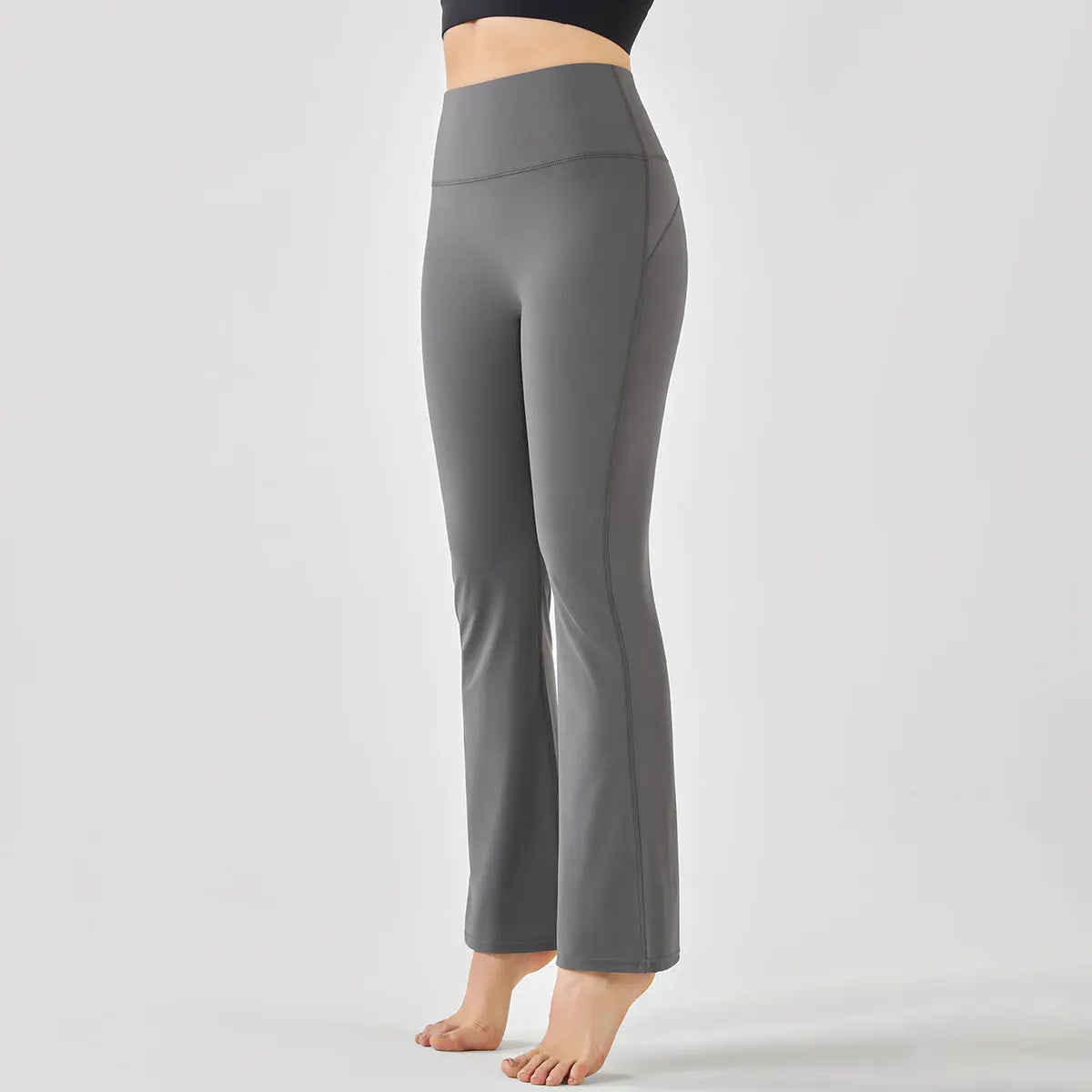 Elegant High-Waist Flared Yoga Pants