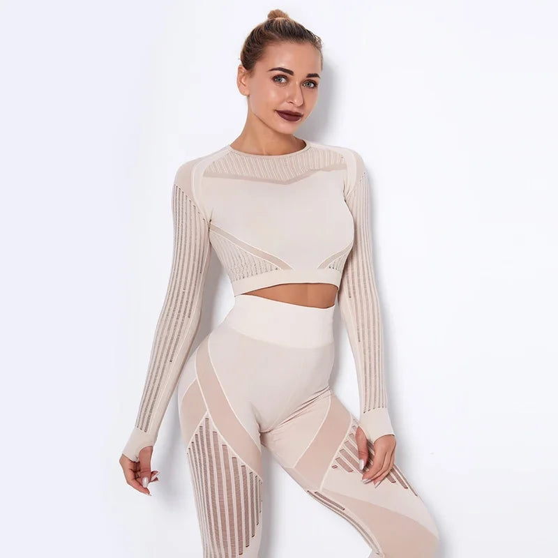 Sports Tight-Fitting Hollow Yoga Clothing