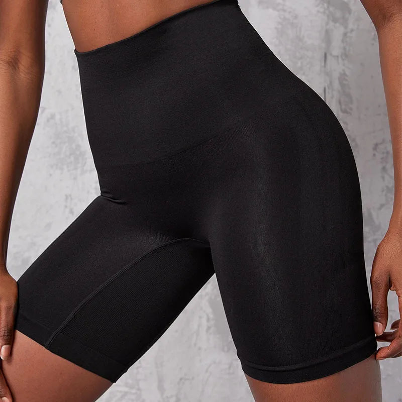 Seamless High Waist Fitness Shorts