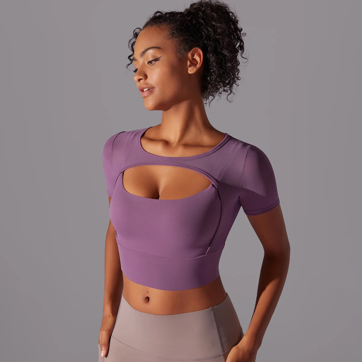 Women's Mesh Yoga Shirt