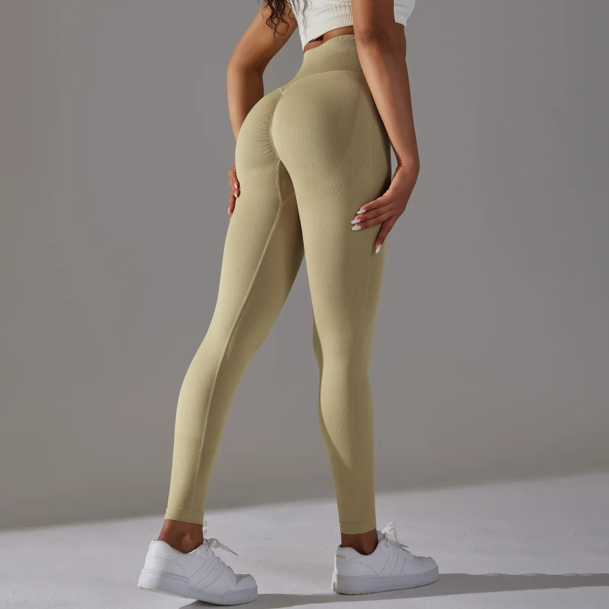 Women's High Waist Seamless Peach Lift Leggings