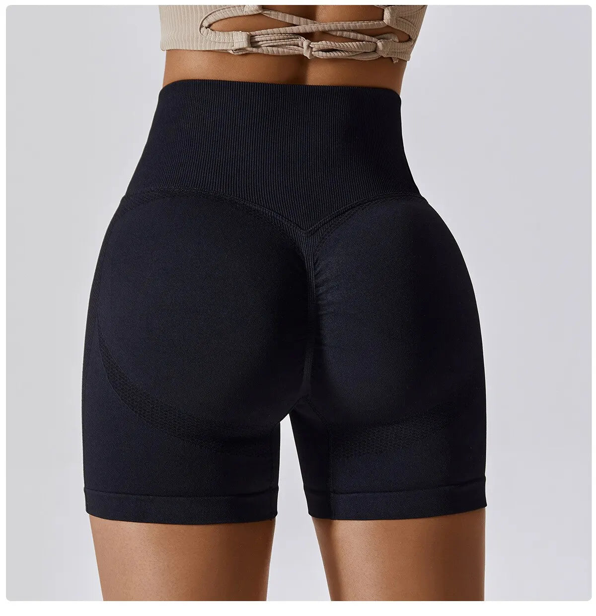 Aura High-Waist Seamless Yoga Shorts