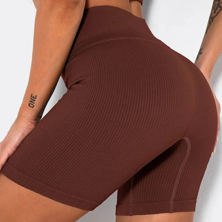 Seamless Knitted Sports Shorts