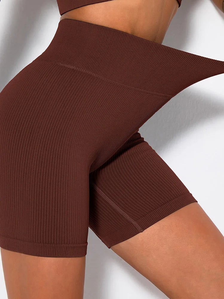 Seamless Knitted Sports Shorts