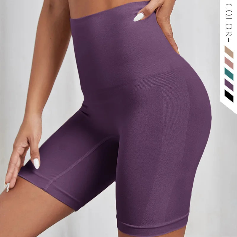 Seamless High Waist Fitness Shorts