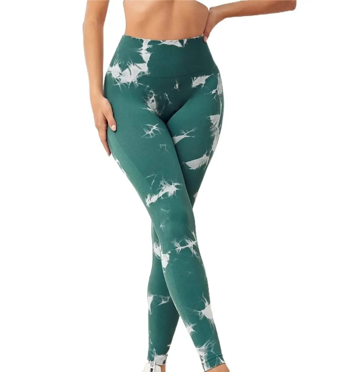 Zha Piao High-Waist Tie-Dye Yoga Pants