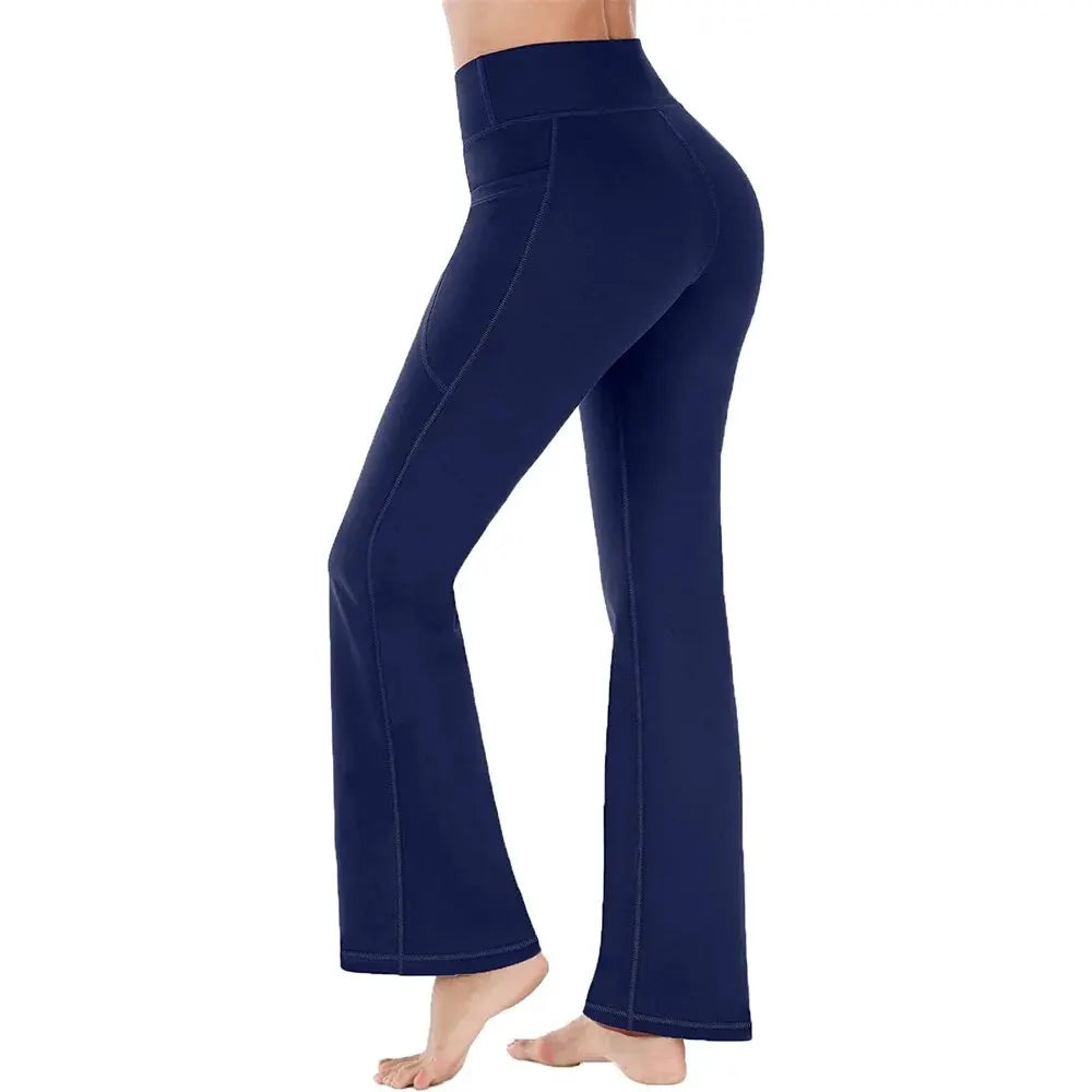 EleganceFlow Wide-Leg Yoga Pants