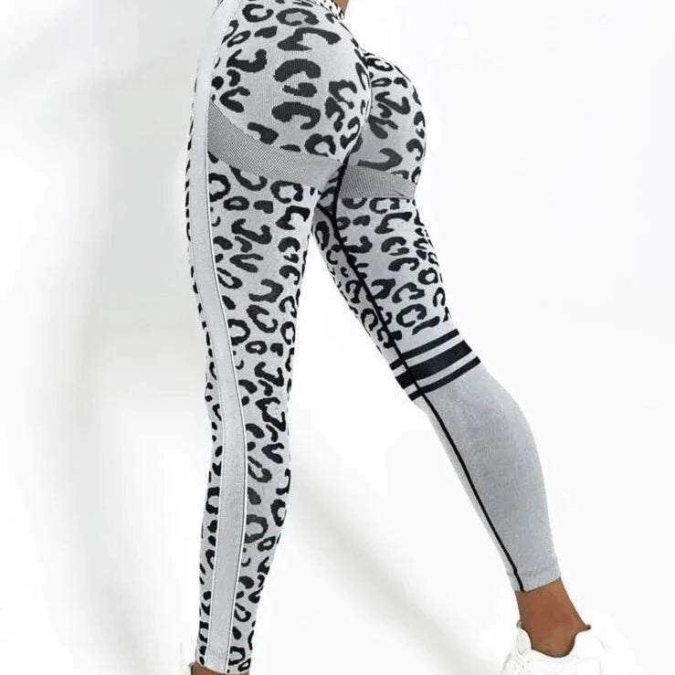 Leopard Seamless High-Waist Yoga Pants